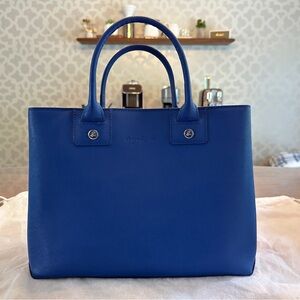 Agnes. b voyage handbag crossbody bag cow leather blue